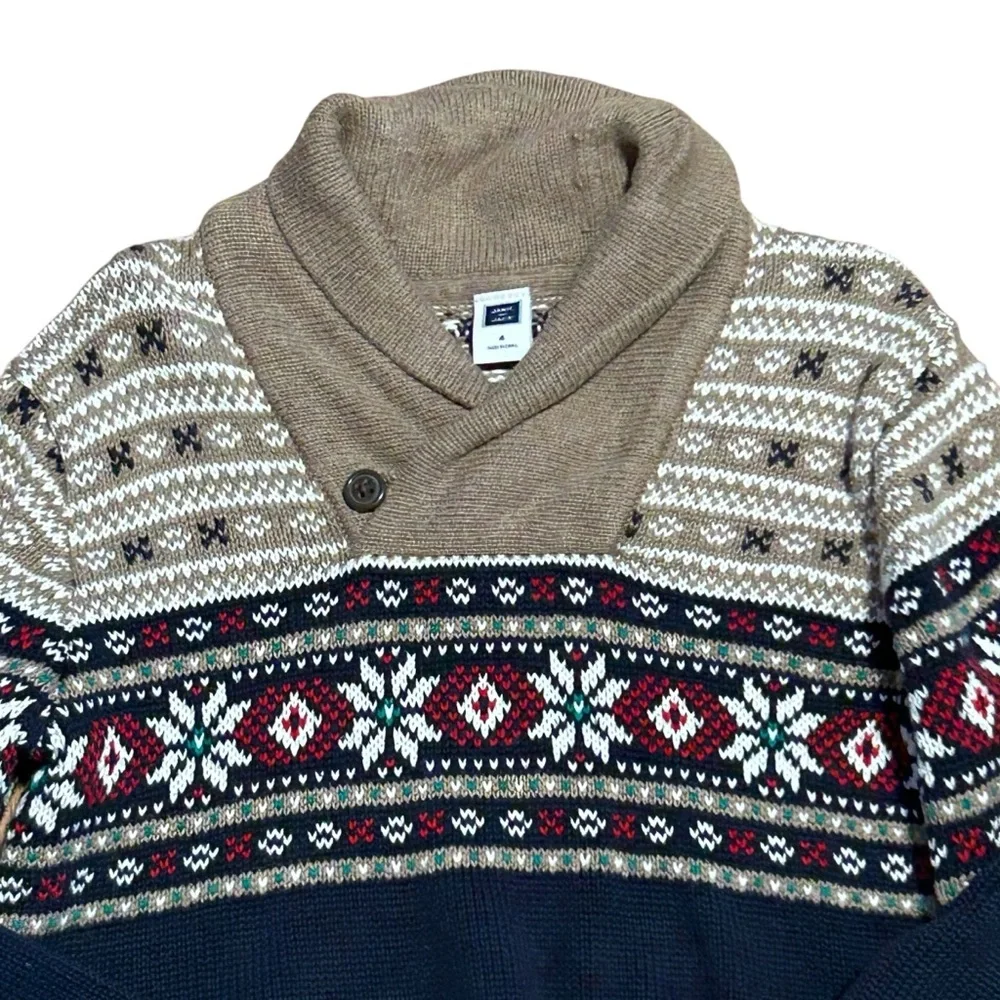 Janie & Jack Navy Brown Sweater Size 4 Boys